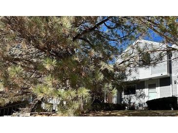 Charming home exterior with mature tree and beautiful landscaping at 10 S Nome St # E, Aurora, CO 80012