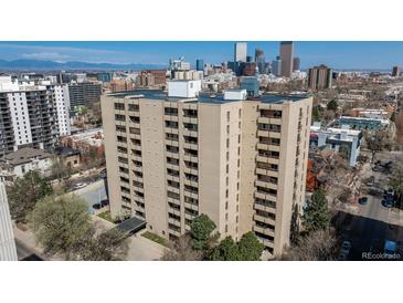Urban high-rise apartment building boasts city views and modern architecture at 800 N Pearl St # 702, Denver, CO 80203