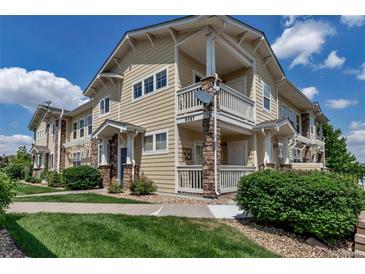 Charming condo with private balconies and stone accents at 9387 Ashbury Cir # 203, Parker, CO 80134