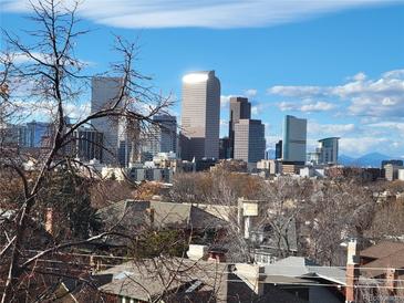 Wonderful Denver city view featuring the building skyline on a partially sunny day at 1085 N Lafayette St # 602, Denver, CO 80218