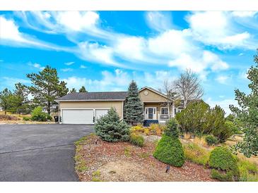 Charming single-Gathering home features a spacious two-car garage and a well-manicured front yard at 3639 Pine Meadow Ave, Parker, CO 80138