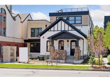 Stunning two-story home with modern design and stone accents at 1838 Pearl # C, Boulder, CO 80302