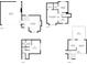 Detailed floor plan showcasing the layout of all levels of the house at 693 Delwood Ct, Highlands Ranch, CO 80126