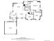 Home floor plan with kitchen, living room, bedrooms, garage, and primary bathroom with tub at 10534 Inspiration Dr, Parker, CO 80138