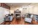 Basement living area featuring a comfortable sofa and charming fireplace at 780 N Lafayette St, Denver, CO 80218