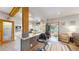 Spacious kitchen featuring a breakfast bar, granite countertops, and pantry at 2545 N State Highway 67, Sedalia, CO 80135