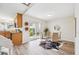 Bright dining area featuring sliding glass doors and modern decor at 10520 W Fair Ave # A, Littleton, CO 80127