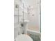 Clean bathroom features a shower and pedestal sink at 3739 W 46Th Ave, Denver, CO 80211
