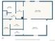 Basement floor plan, including Gathering room, laundry, and bedroom at 3739 W 46Th Ave, Denver, CO 80211