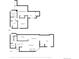 Layout featuring a kitchen, living room, dining area, patio, foyer, porch, bath, and bedrooms at 2378 Hearth Dr # 20, Evergreen, CO 80439