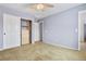 Bedroom with built-in shelving and ceiling fan at 4072 S Kirk Way, Aurora, CO 80013