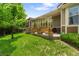 Well-maintained backyard and patio with a privacy screen creating a relaxing and peaceful outdoor space at 10182 Bristleridge St, Parker, CO 80134