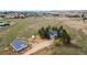Aerial view of a home on a large rural lot at 1604 Lisbon Dr, Parker, CO 80138