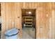 View into a shed with wooden interior at 1604 Lisbon Dr, Parker, CO 80138