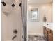 Full bathroom with a shower featuring a neutral-colored shower curtain at 714 Skywalker Pt, Lafayette, CO 80026