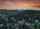 Mountain home with gorgeous sunset view at 33633 Elk Run, Evergreen, CO 80439