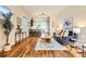 Stylish living room with hardwood floors, open concept layout, and modern accents at 2421 Hooker St, Denver, CO 80211