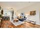 Cozy living room with stylish decor, hardwood floors, and an open layout at 2421 Hooker St, Denver, CO 80211
