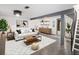 Finished basement featuring neutral paint, tile flooring, and modern decor at 13017 W 20Th Ave, Golden, CO 80401