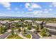 Aerial view of new home community with mountain views at 10401 Maplebrook Way, Highlands Ranch, CO 80126