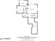 Basement floorplan view with bedroom, rec room, and storage at 10401 Maplebrook Way, Highlands Ranch, CO 80126