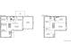 Main and lower level floor plans, showing dimensions for all rooms, including bedrooms and laundry at 3292 S Wabash Ct, Denver, CO 80231