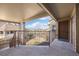 Private outdoor balcony with views of the common area and neighboring buildings at 12820 Ironstone Way # 301, Parker, CO 80134