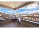 Private balcony boasts a seating area with views of the neighborhood at 12820 Ironstone Way # 301, Parker, CO 80134