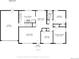 Home floor plan featuring open living, dining, and kitchen space at 2792 S Stuart St, Denver, CO 80236