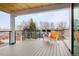 Modern deck featuring stylish seating, metal railings, and outdoor views at 2231 W 36Th Ave, Denver, CO 80211