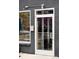 Store front entry with glass door and modern black brick facade at 2231 W 36Th Ave, Denver, CO 80211