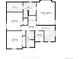 Upstairs floor plan featuring bedrooms, bathrooms, laundry room, and a walk-in closet at 1043 High Point Trl, Elizabeth, CO 80107