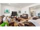 Bright and airy living room featuring modern furnishings, stylish decor, and an open floor plan at 1043 High Point Trl, Elizabeth, CO 80107
