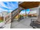 Spacious patio area with outdoor seating at 1043 High Point Trl, Elizabeth, CO 80107