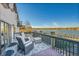 Deck overlooking lake with seating for relaxing at 6238 W 80Th Pl, Arvada, CO 80003