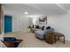 Finished basement with a comfortable sitting area and stylish decor at 760 Niagara St, Denver, CO 80220