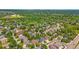 Community aerial view showcasing lush greenery, scenic ponds, and serene residential streets at 3494 S Otis Ct, Lakewood, CO 80227