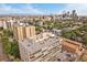 Breathtaking aerial view of the city skyline with surrounding buildings and lush greenery at 800 N Washington St # 706, Denver, CO 80203