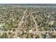 Aerial view of a residential neighborhood featuring tree-lined streets, well-maintained homes, and convenient access to local amenities at 7106 S Kendall Blvd, Littleton, CO 80128