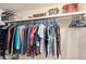 Well-organized closet with ample hanging space at 3855 S Monaco St # 170, Denver, CO 80237