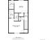 Floor plan of a home's upper level, showing bedrooms and bathrooms at 3855 S Monaco St # 170, Denver, CO 80237