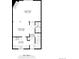 Floor plan of a home's main level, showing kitchen, dining, living areas at 3855 S Monaco St # 170, Denver, CO 80237