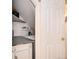 Convenient laundry closet with washer and dryer included at 3855 S Monaco St # 170, Denver, CO 80237