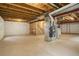 Unfinished basement with plumbing and HVAC at 13717 Ashgrove Cir, Parker, CO 80134