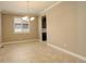 Dining room with tile floors and chandelier at 13717 Ashgrove Cir, Parker, CO 80134