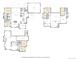 Detailed floor plan showcasing layout of all levels, including bedrooms, bathrooms, living areas, and garage at 1036 Lexington Ave, Westminster, CO 80023