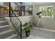 Finished basement area with cozy seating and a unique view of the upper level at 8764 W 95Th Ave, Broomfield, CO 80021