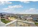 Overlooking the neighborhood with beautiful mountain views from the porch at 17843 W 93Rd Pl, Arvada, CO 80007