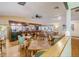 Inviting dining area with a bar, comfortable seating, and ample space for socializing at 580 S Clinton St # 12C, Denver, CO 80247