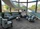 Inviting lobby featuring comfortable seating arrangements, modern decor, and a staircase with glass railings at 580 S Clinton St # 12C, Denver, CO 80247